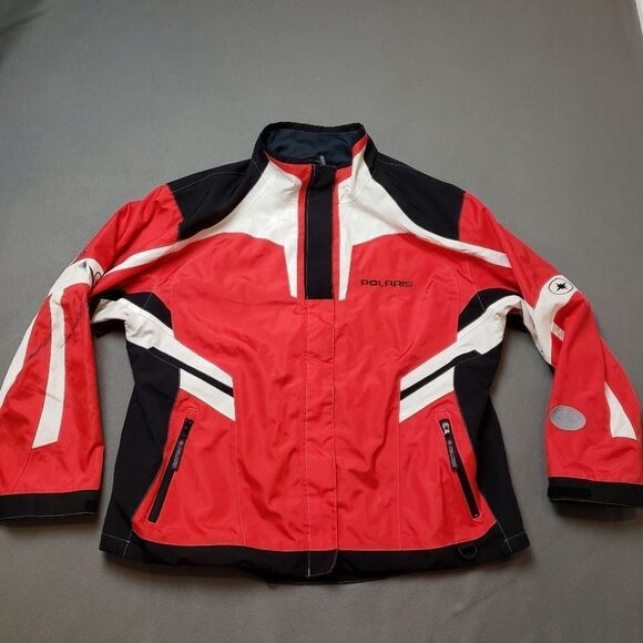 Pure Polaris riding jacket, ski snow snowmobile jacket red white black men’s XXL - Picture 4 of 14